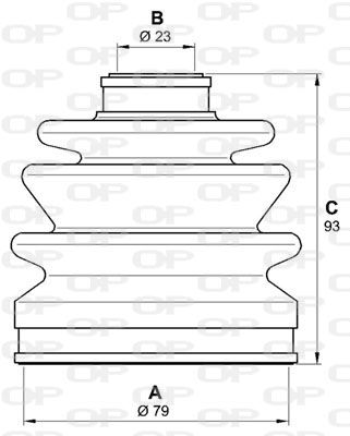 OPEN PARTS Комплект пылника, приводной вал SJK7035.00